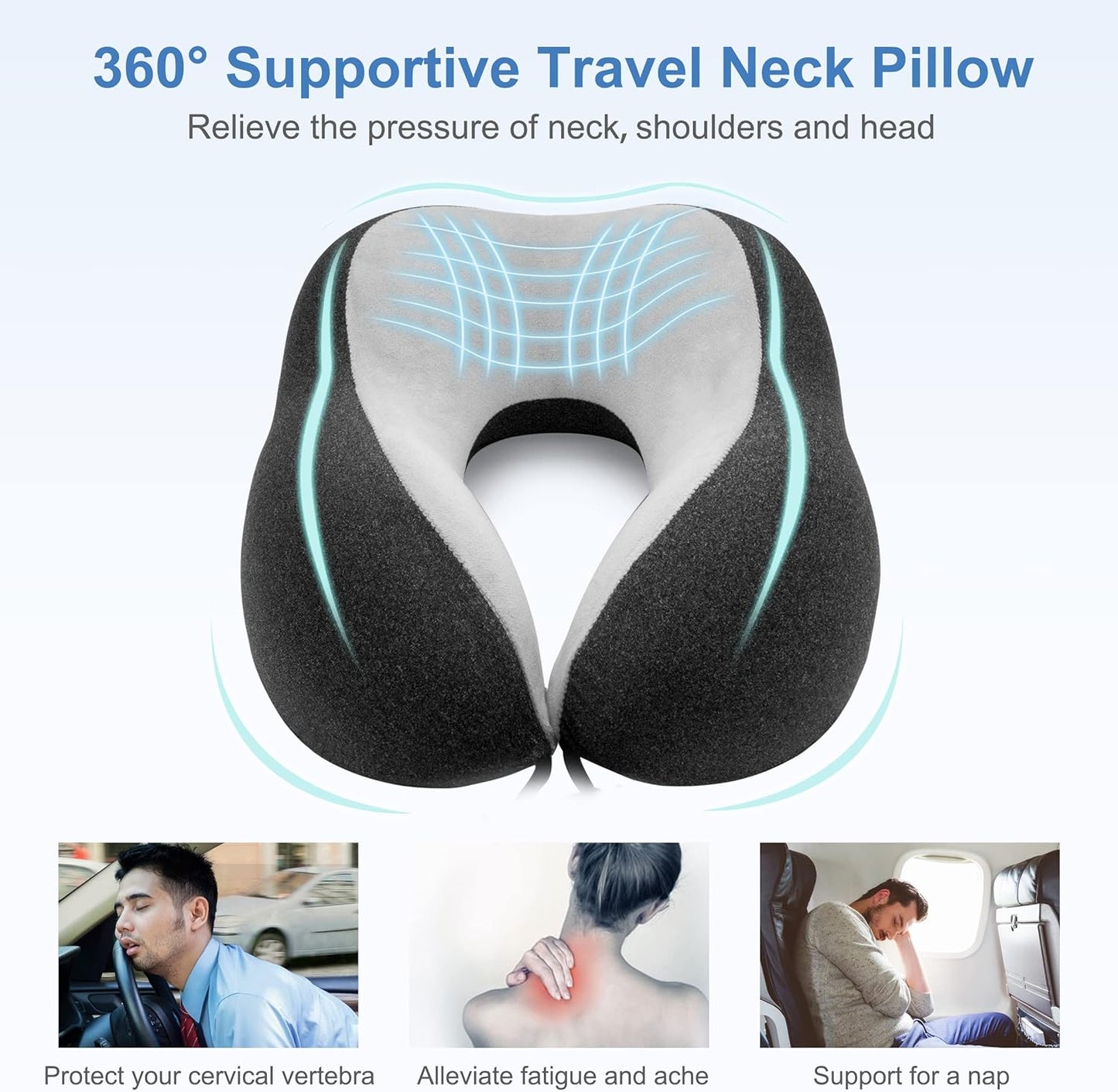 SleepHarmony™ - Travel Pillow